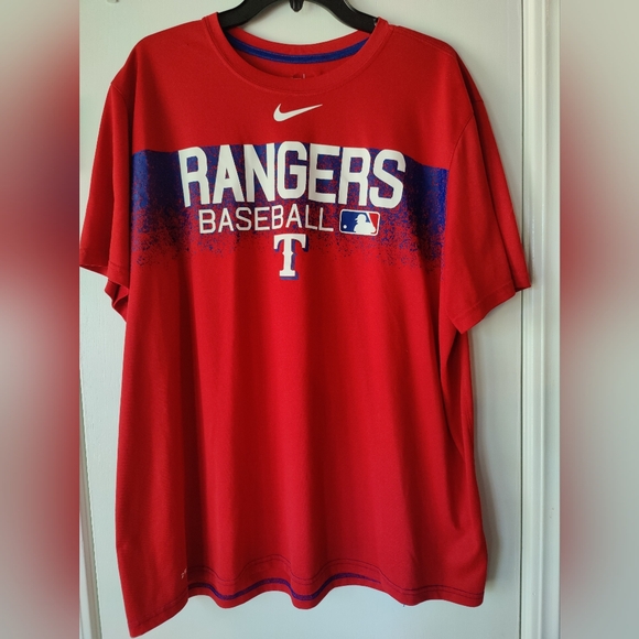 Nike Texas Rangers baseball Dri-Fit  t shirt. Short sleeve. XXL - Picture 1 of 4